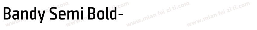Bandy Semi Bold字体转换